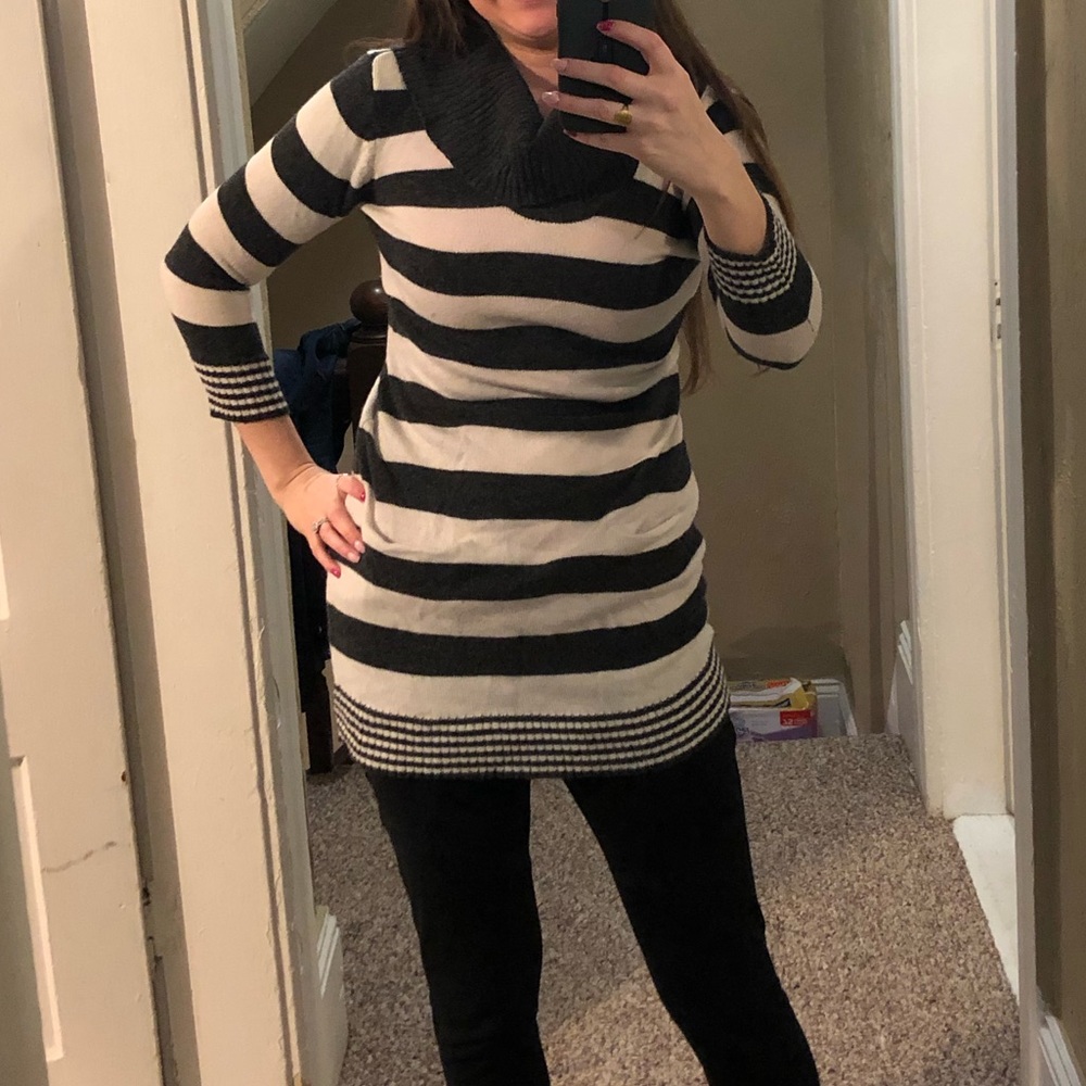 Striped sweater dress/tunic - Picture 1 of 6